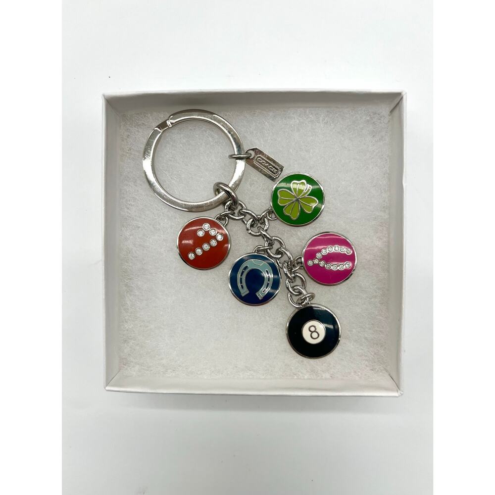 COACH Bag Charm, Lucky Seven and Shamrock Keychain